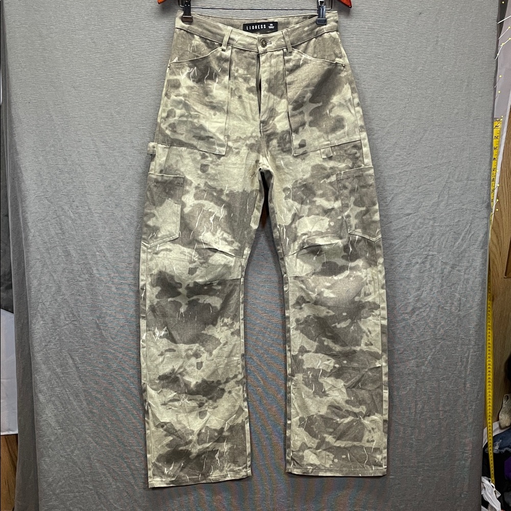 Lioness Green and Tan Jumpsuit with Bold Design